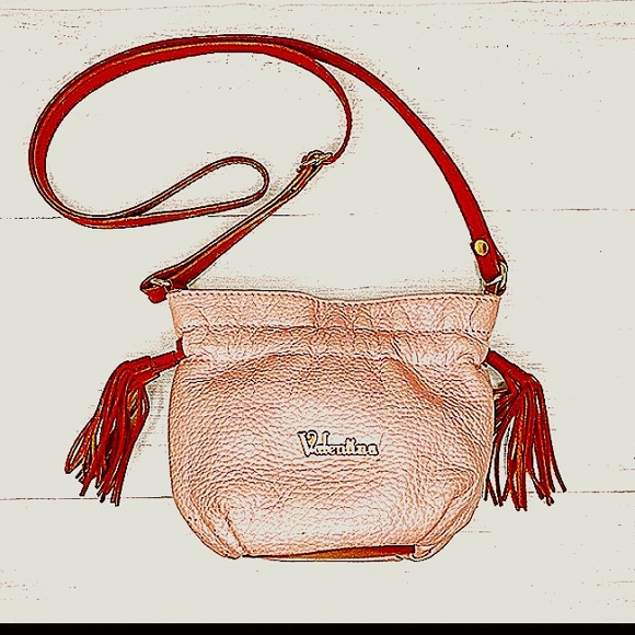 Valentina MiniBucket Leather Tassel Crossbody - Picture 1 of 7